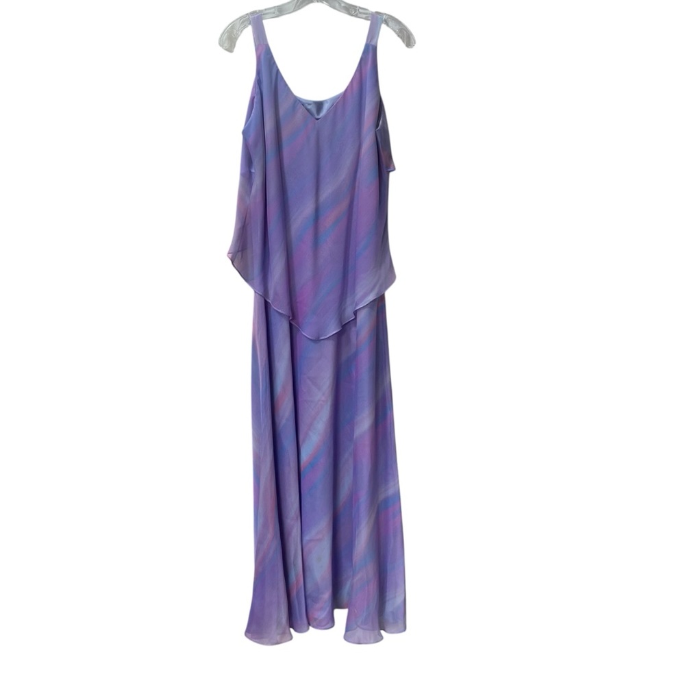 Jolibel Lavender Pink Blue Rainbow Evening Gown Dress size 12 - Picture 4 of 6